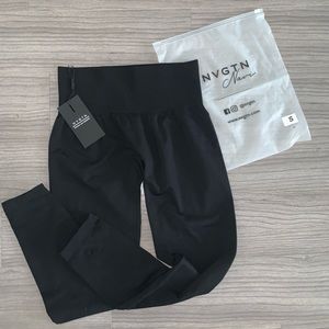 NVGTN solid black seamless leggings